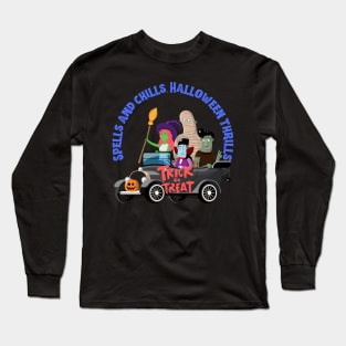 Spells And Chills Halloween Thrills Long Sleeve T-Shirt